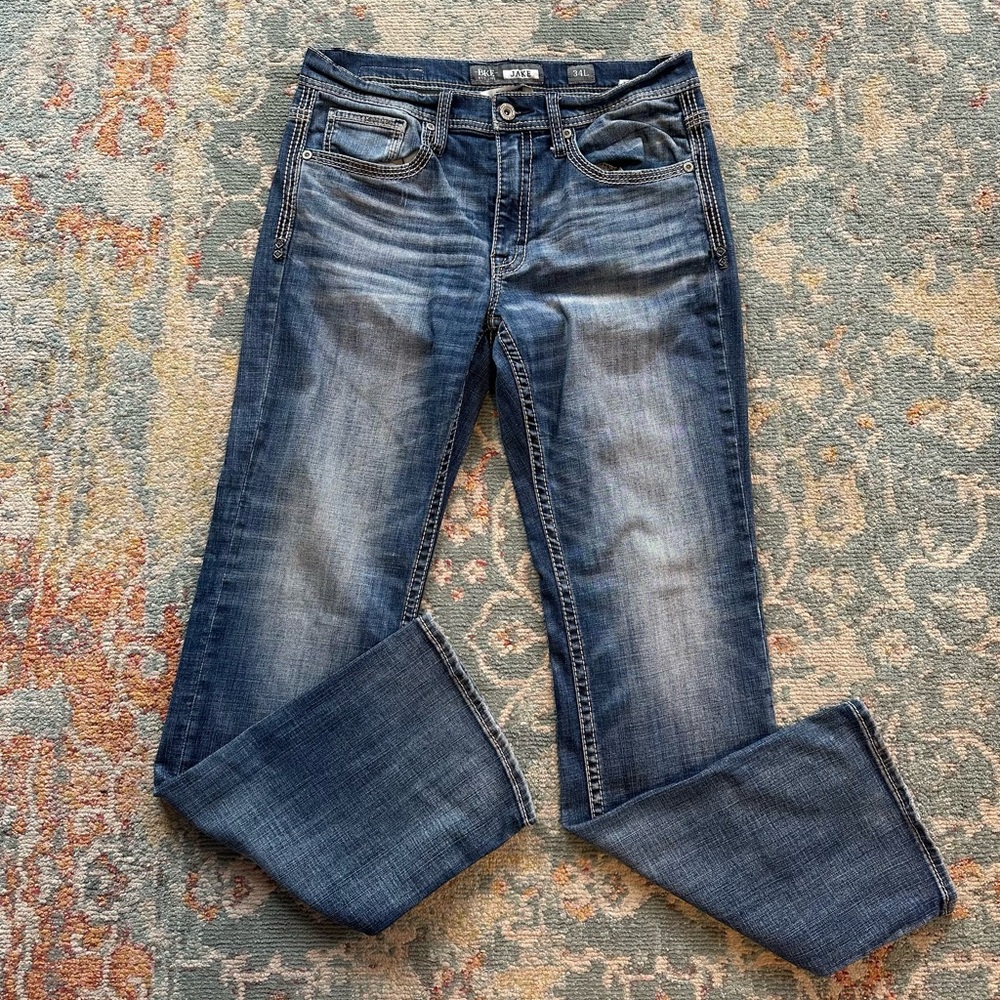 BKE Women's Boot Cut Jeans - Blue